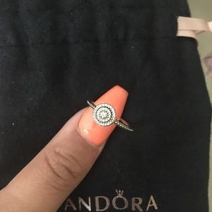 Pandora Silver Ring Size 6